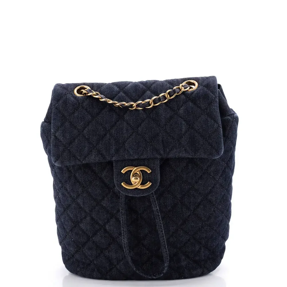 Chanel Urban Spirit Backpack Quilted #259203C48B Chanel Calfskin Quilted Large Urban Spirit Backpack Black  main image 3